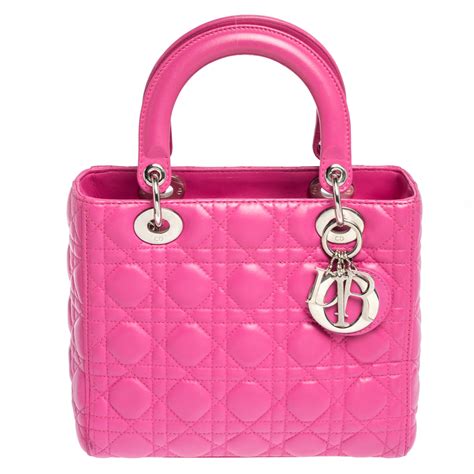 christian dior pink bag|hot pink christian dior bag.